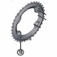 シマノ Y1RL98080 FCーM8000ー2/B2 ダブル/11S チェーンリング 36TーBC 1個（直送品）