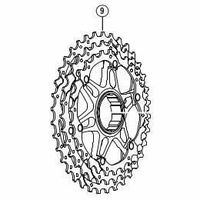 シマノ Y1YR98060 ギアユニット (28ー32ー36T) bkグループ用 (6アーム) 1個（直送品）