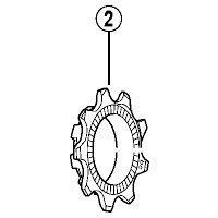 シマノ 9Tギア （ツバ付ギア） Y1Z70900L 1.（直送品）