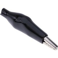 Orbitec 63ー26606E PKTS.OF 10 わに口クリップ 6mm， 黒 1ロット(10個)（直送品）