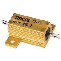 Arcol シャーシ取り付け抵抗器25W82Ω±5％ HS25 82R J 1個（直送品）