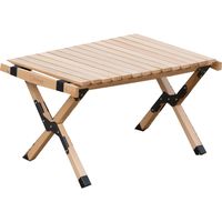 S'more（スモア） 折り畳み 木製 ロールテーブル Sサイズ 幅60cm 天然ブナ材使用 1個（直送品）