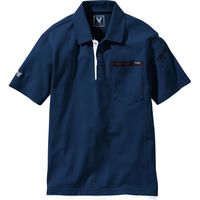 VILEA 半袖ポロシャツ 505-1ネイビーM 村上被服 1セット（2着入）