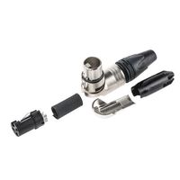 Neutrik XLRコネクタ メス 3極 ライトアングル ケーブルマウント NC3FRX 銀めっき 1個（直送品）