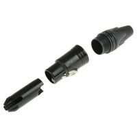 Neutrik XLRコネクタ メス 5極 ストレート ケーブルマウント NC5FXXーBAG ニッケルの上に銀めっき 1個（直送品）