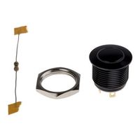 耐破壊押しボタンスイッチ， モーメンタリ， パネルマウント， 単極単投(SPST)， MAV16CBREー3ーJRー12V（直送品）