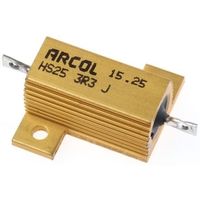 Arcol シャーシ取り付け抵抗器，25W，3.3Ω，±5％ HS25 3R3 J 1個（直送品）
