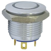 押しボタンスイッチ， モーメンタリ， パネルマウント， 単極単投(SPST)， MAV16CAREー7ーJRー12V 1個（直送品）