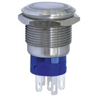 押しボタンスイッチ， モーメンタリ， パネルマウント， 双極双投(DPDT)， MAV19A0Fー200ーJR 1個（直送品）