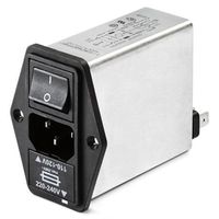 Schaffner IECフィルタ パネルマウント 2.5A 250 V ac， FN 394ー2.5/05ー11 1ロット(20個)（直送品）