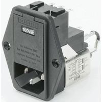 シャフナー Schaffner IECフィルタ パネルマウント 4A 250 V ac， FN 378ー4/21 1ロット(40個)（直送品）