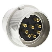 Lumberg DINプラグ 8極 オス パネルマウント SFV 80 1ロット(50個)（直送品）