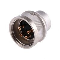 Lumberg DINプラグ 4極 オス パネルマウント SFV 40 1ロット(50個)（直送品）