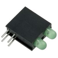 ダイアライト 基板用LED表示灯 緑 直角 60 ° 2色 スルーホール実装 553-0222-200F 1ロット(50個)（直送品）