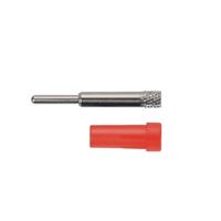 Schutzinger バナナソケット メス 赤 真鍮， EPB 6053 Ni / RT 1個（直送品）