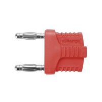 Schutzinger バナナプラグ オス 赤 真鍮， KURZ 19ー4 IG MB Ni / RT 1個（直送品）