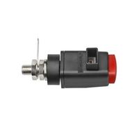 Schutzinger チェック端子 赤 真鍮， SDK 800 / RT 1個（直送品）