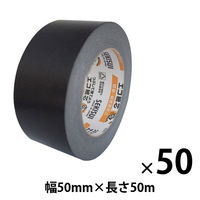 【ガムテープ】 カラークラフトテープ No.500WC 幅50mm×長さ50m 黒 積水化学工業 1箱（50巻入）