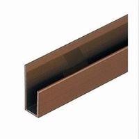 スリーナイン島野 アルミ 8ミリ深型片長チャンネル ブロンズ 16Sx1840 8417 1本（直送品）