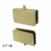 スリーナイン島野 真鍮 1号硝子蝶番 金 5・6x50 71117 1組（直送品）
