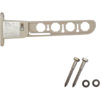 New Hikari (ニューヒカリ） ランドリーホルダー 450mm ステンカラー+取付用コーチスクリュー8×65 セット品 12セット（直送品）