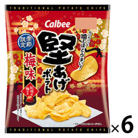堅あげポテト 梅味 60g 6袋 カルビー スナック菓子