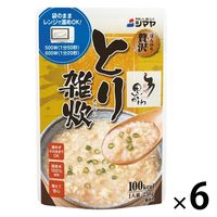 シマヤ ほんのり贅沢 とり雑炊 国産米100%使用 250g 1セット（6個） レトルトパウチ レンジ対応