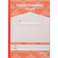 サンフレイムジャパン B5スクールノート 方眼 5mm ピンク 500-2438 1セット(10冊)（直送品）
