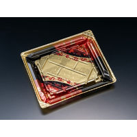 バイオPET 美枠寿司 2-3B あでやか赤　800枚(50×16) FAPR242　リスパック（直送品）
