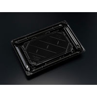 バイオPET 美枠寿司 2-4B 黒　600枚(50×12) FAPR270　リスパック（直送品）