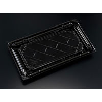 バイオPET 美枠寿司 2-5B 黒　600枚(50×12) FAPR300　リスパック（直送品）