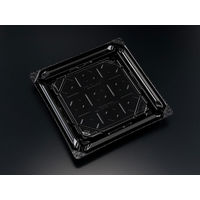 バイオPET 美枠寿司 3-3B 黒　600枚(50×12) FAPR420　リスパック（直送品）