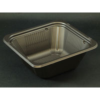 ハイクッカー 角丼D16B 黒　600枚(50×12) RHHF321　リスパック（直送品）