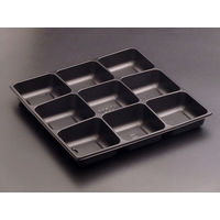 かさね70 中皿9 黒 新　600枚(50×12) RHHJ826　リスパック（直送品）