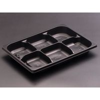 饗膳10中皿6 黒　600枚(50×12) RHHK171　リスパック（直送品）