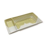 饗庵3 中皿2 かなまち金　900枚(50×18) RHHL335　リスパック（直送品）