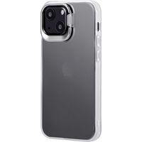 iPhone 13 mini ケース カバー スタンド付 耐衝撃ハイブリッドケース SHELL STAND フロストホワイト（直送品）
