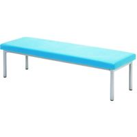 【軒先渡し】リーフジャパン ニューベーシックベンチ 幅1500mm ライトブルー 1台（直送品）