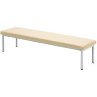 【軒先渡し】リーフジャパン ニューベーシックベンチ 幅1800mm アイボリー 1台（直送品）