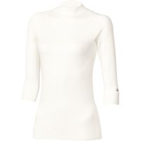 チトセ ローネックアンダーウェア 七分袖 女性用 ホワイト S MZ-0304 1枚（取寄品）