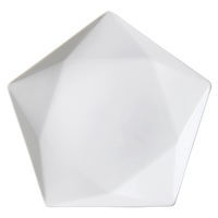 陶雅 変形皿 アポロ白10プレート [7個入] tga-0218-168（直送品）