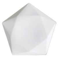 陶雅 変形皿 アポロ白28プレート [2個入] tga-0218-185（直送品）