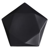 陶雅 変形皿 アポロ黒10プレート [7個入] tga-0218-190（直送品）