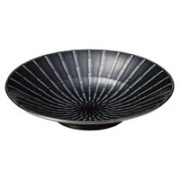 陶雅 大鉢 黒影9.5寸浅鉢 [3個入] tga-0518-001（直送品）