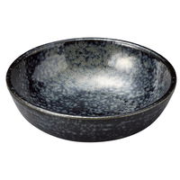 陶雅 小鉢 黒結晶丸小鉢 [5個入] tga-0518-006（直送品）