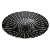 陶雅 大皿 黒影9.5寸皿 [2個入] tga-0518-019（直送品）