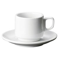 陶雅 カップ＆ソーサー ＪＣ白磁コーヒー碗皿 [5個入] tga-1418-144（直送品）