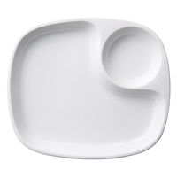 陶雅 ランチプレート 2つ仕切25cmランチプレート(軽量強化) [2個入] tga-1818-084（直送品）