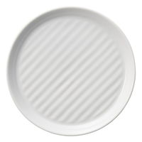 陶雅 中皿 ストライププレート 白16cm皿 [10個入] tga-1818-140（直送品）