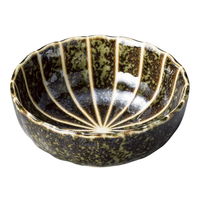 陶雅 小鉢 十草 (深緑)菊型3.5鉢 [10個入] tga-1918-197（直送品）